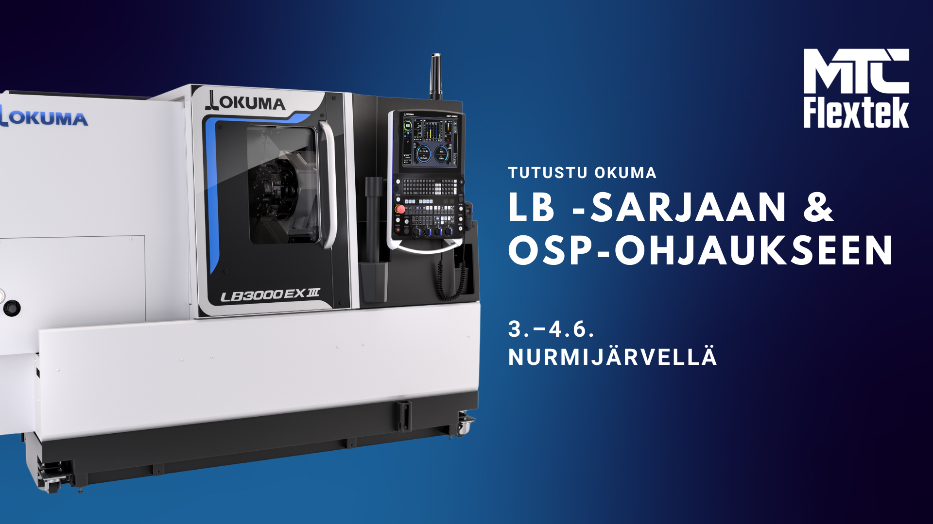 OKUMA LB-sorvit ja OSP-ohjaus